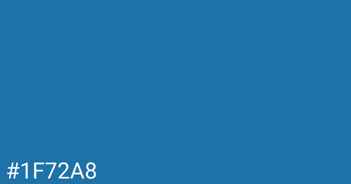Hex color #1f72a8 graphic