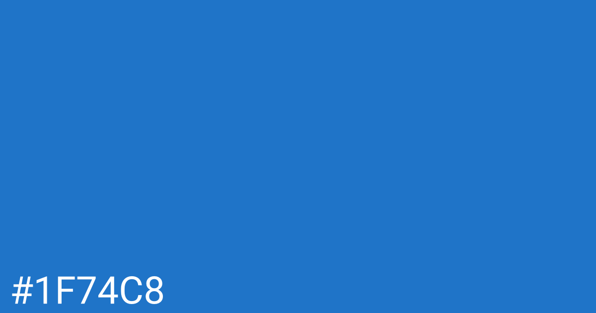 Hex color #1f74c8 graphic