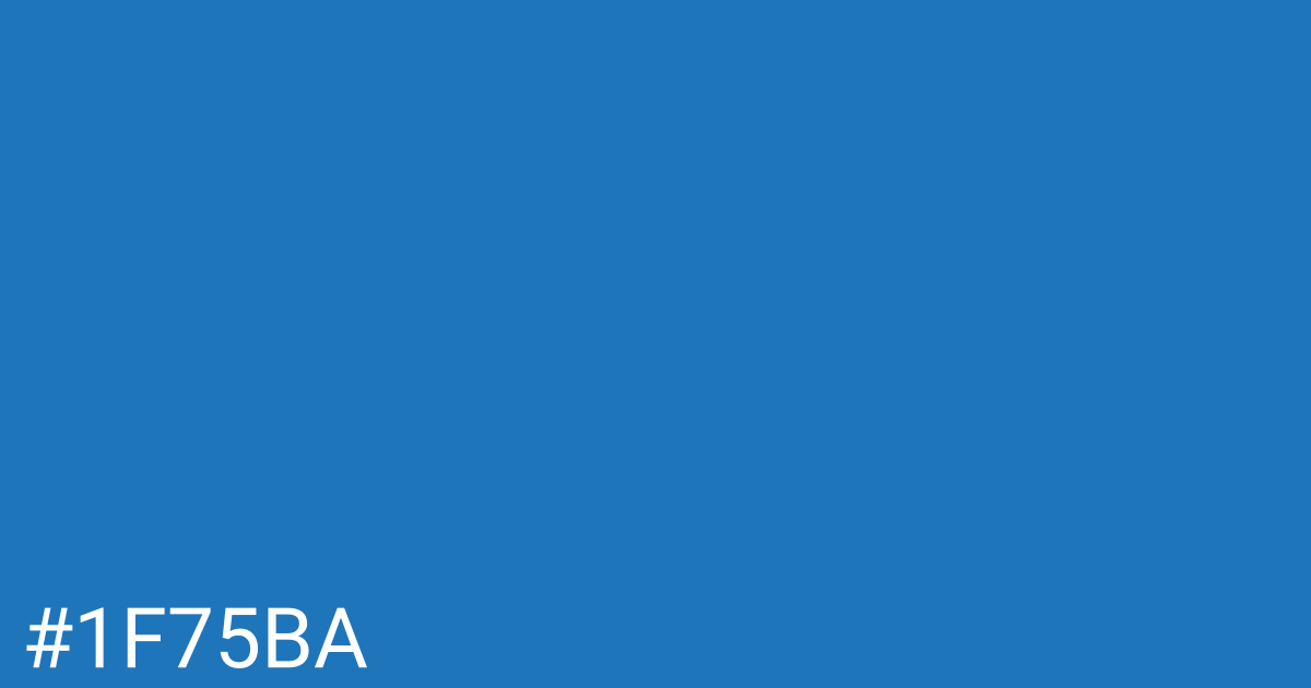 Hex color #1f75ba graphic