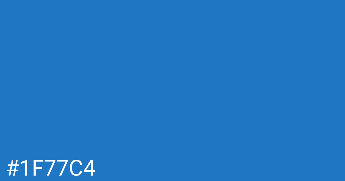 Hex color #1f77c4 graphic