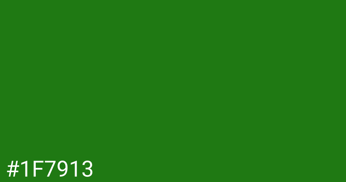 Hex color #1f7913 graphic