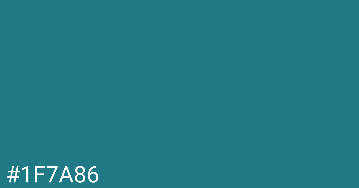 Hex color #1f7a86 graphic