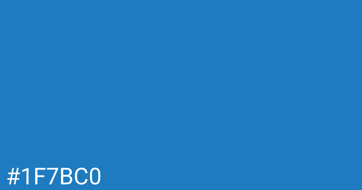 Hex color #1f7bc0 graphic