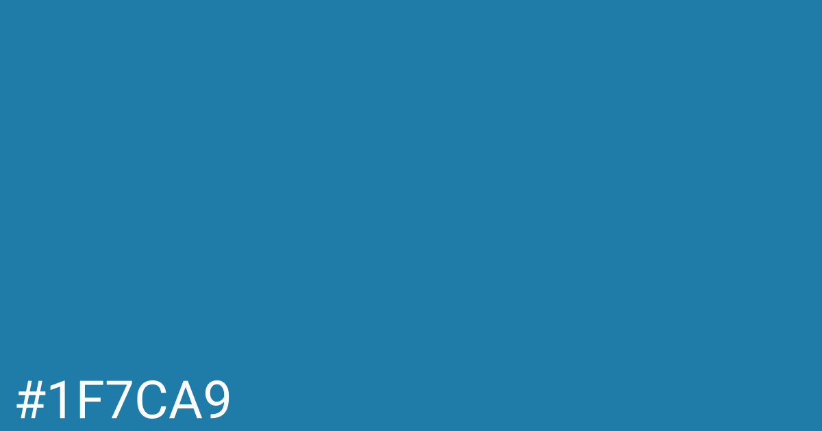Hex color #1f7ca9 graphic