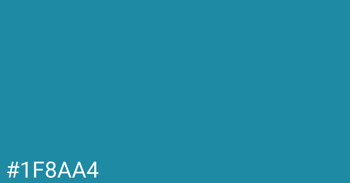 Hex color #1f8aa4 graphic