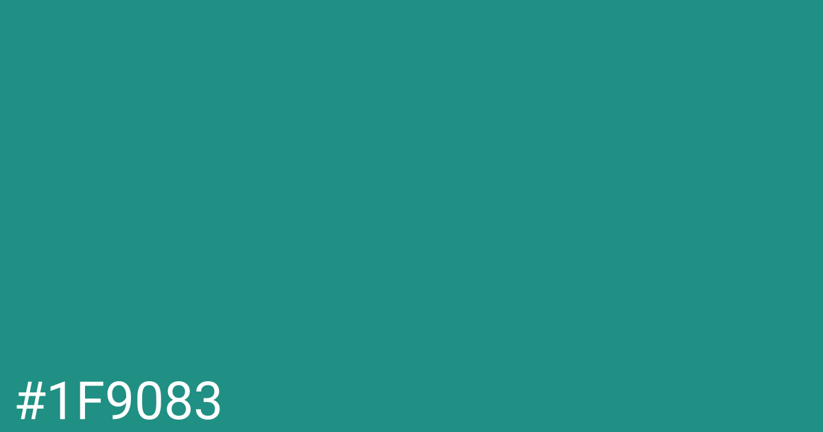 Hex color #1f9083 graphic