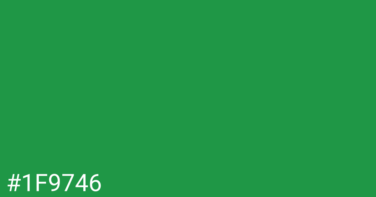 Hex color #1f9746 graphic
