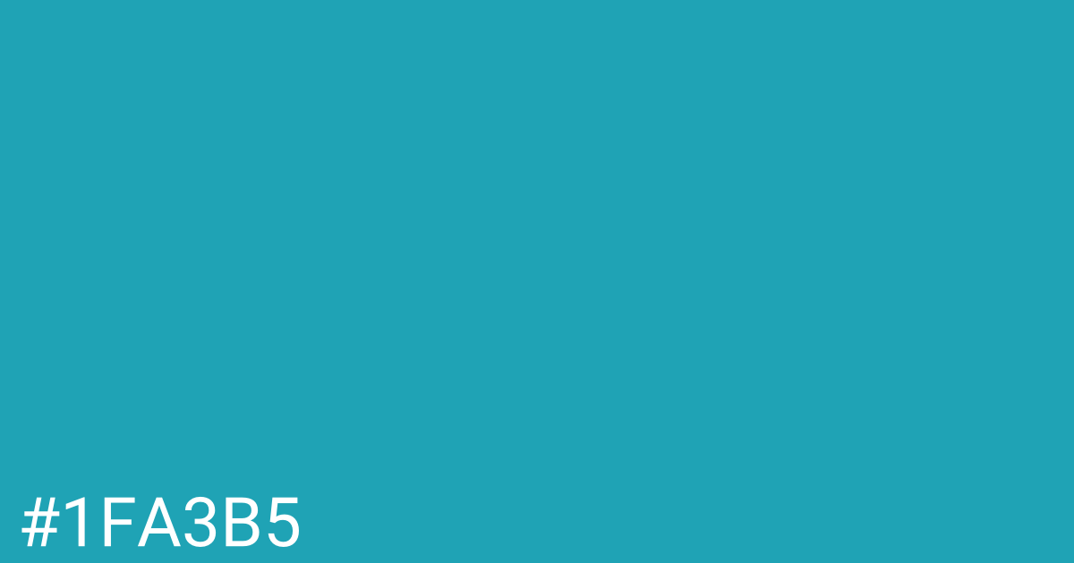 Hex color #1fa3b5 graphic
