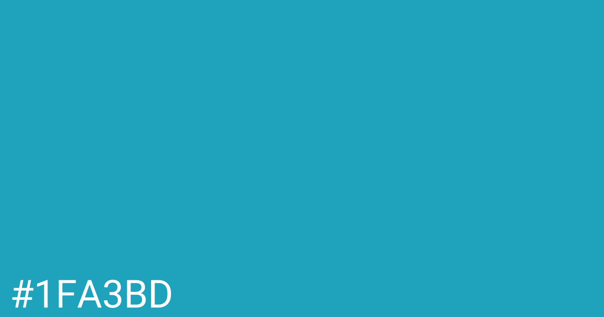 Hex color #1fa3bd graphic
