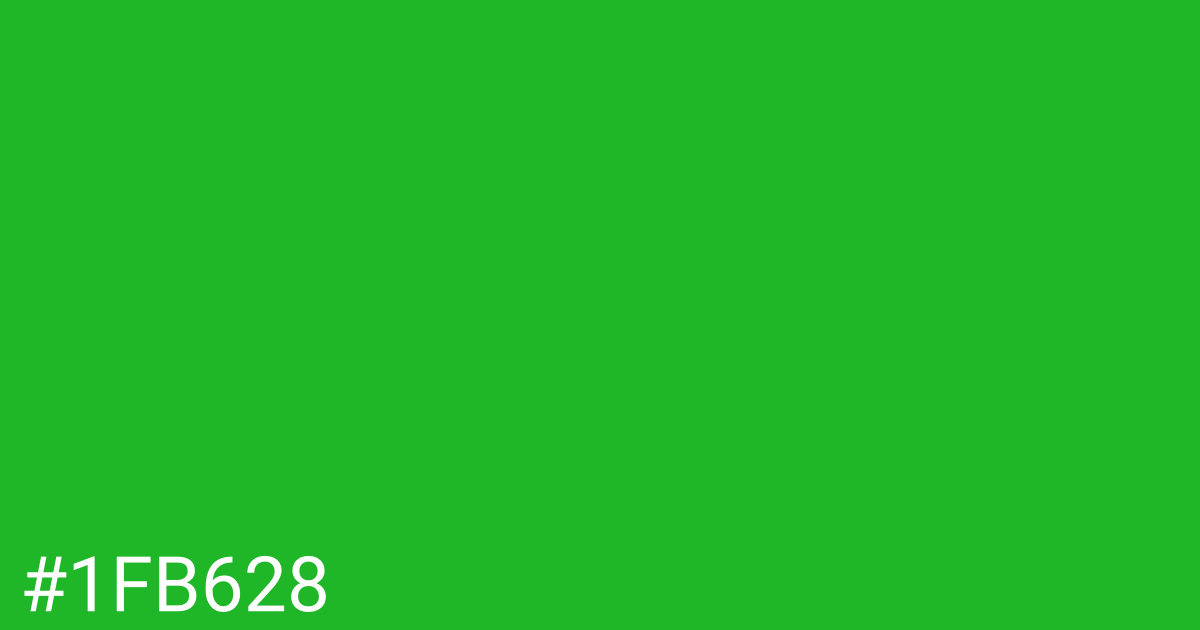Hex color #1fb628 graphic