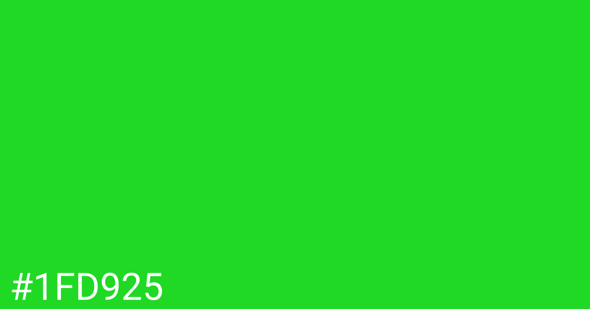 Hex color #1fd925 graphic