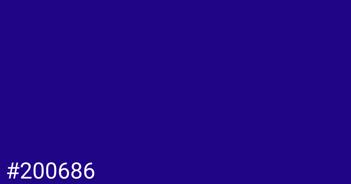 Hex color #200686 graphic