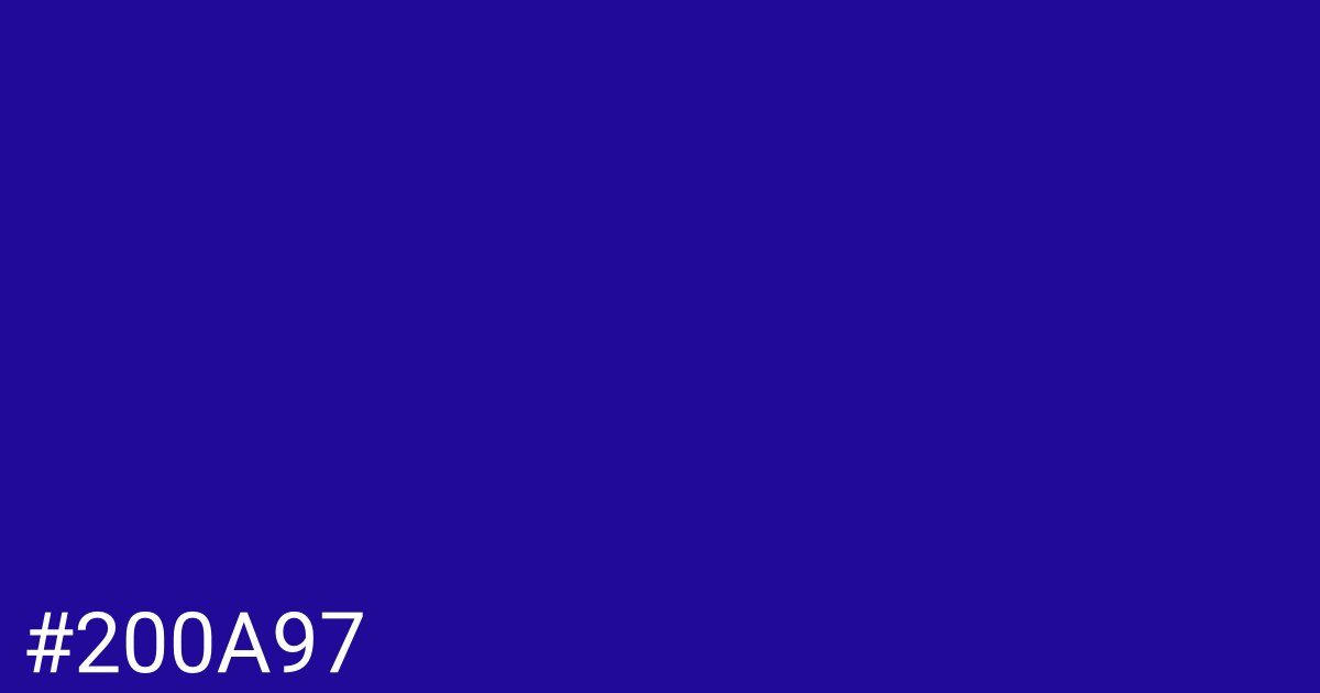 Hex color #200a97 graphic