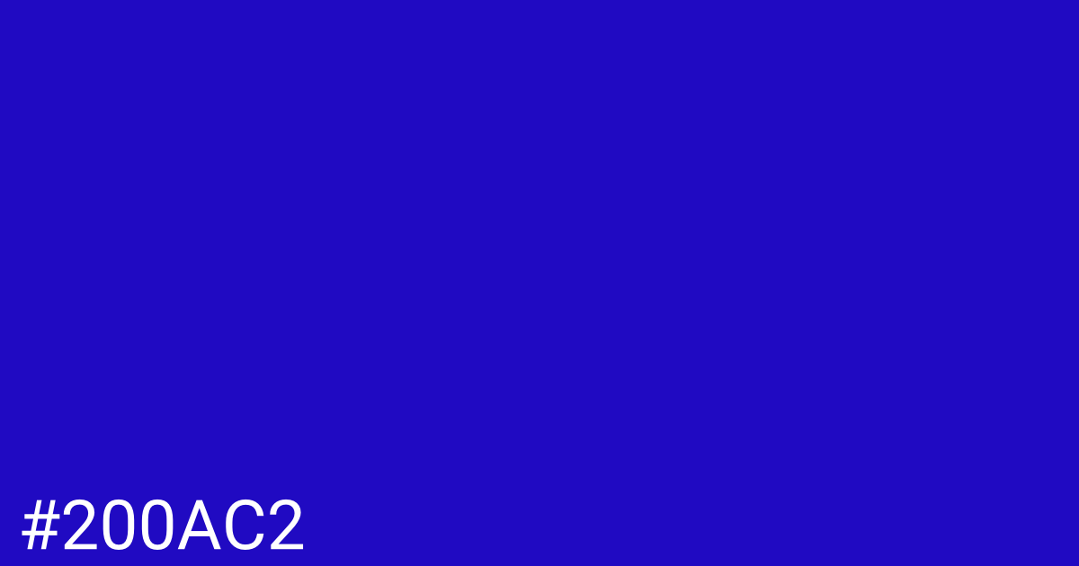 Hex color #200ac2 graphic