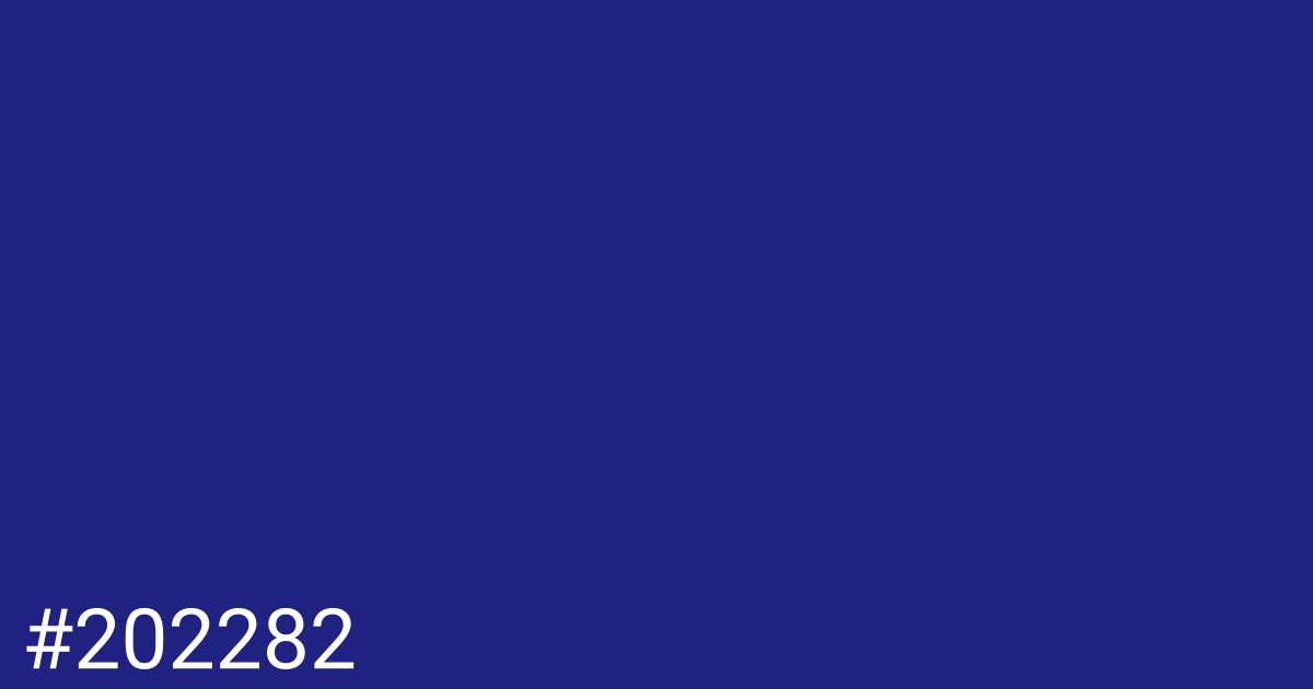 Hex color #202282 graphic