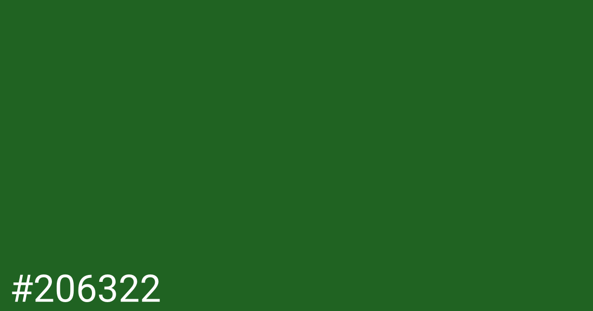 Hex color #206322 graphic