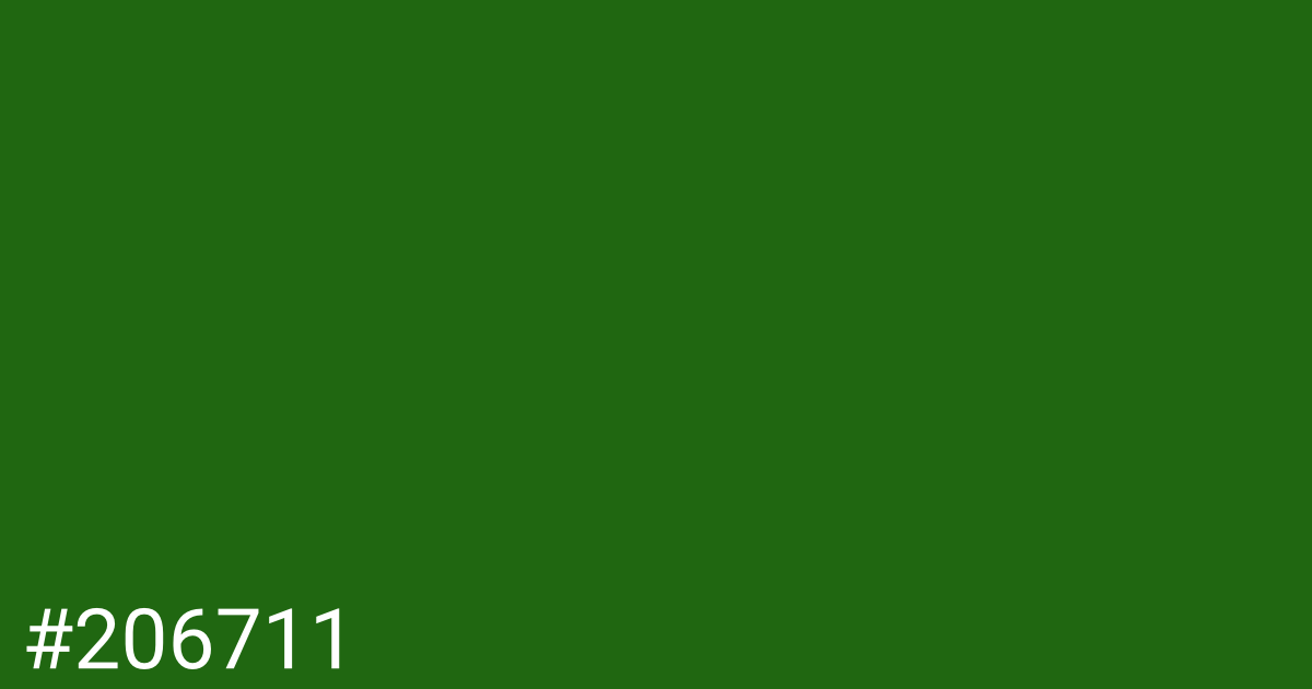 Hex color #206711 graphic