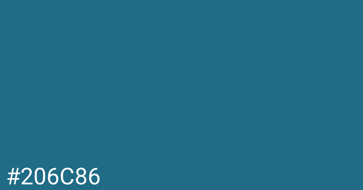 Hex color #206c86 graphic