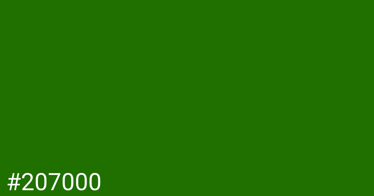 Hex color #207000 graphic