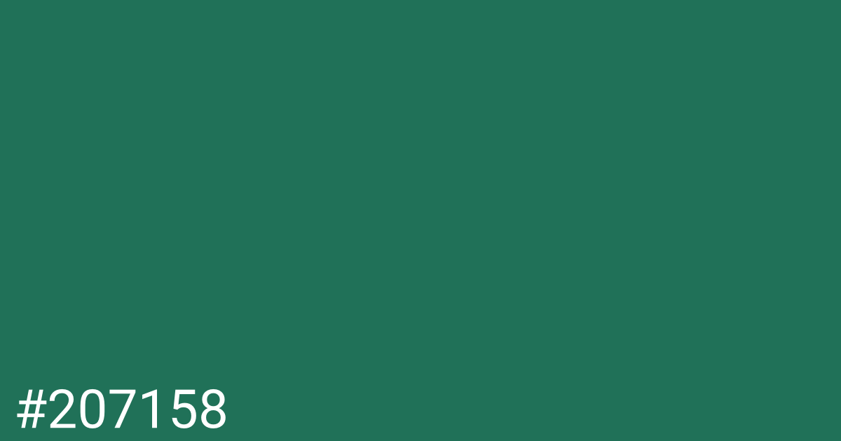 Hex color #207158 graphic