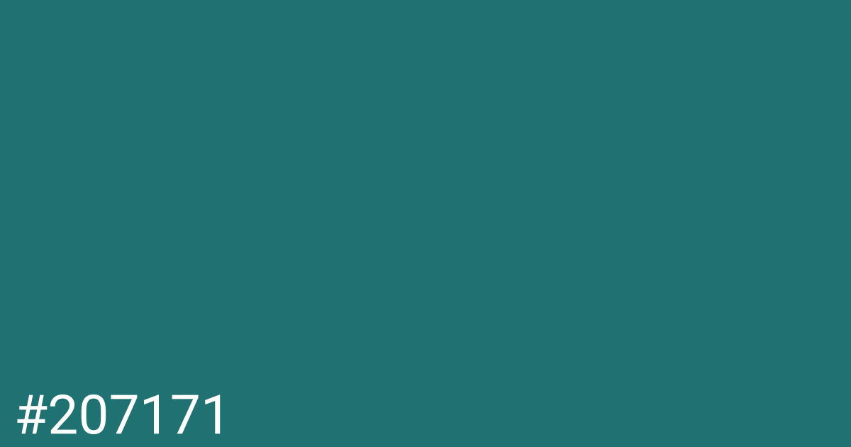 Hex color #207171 graphic