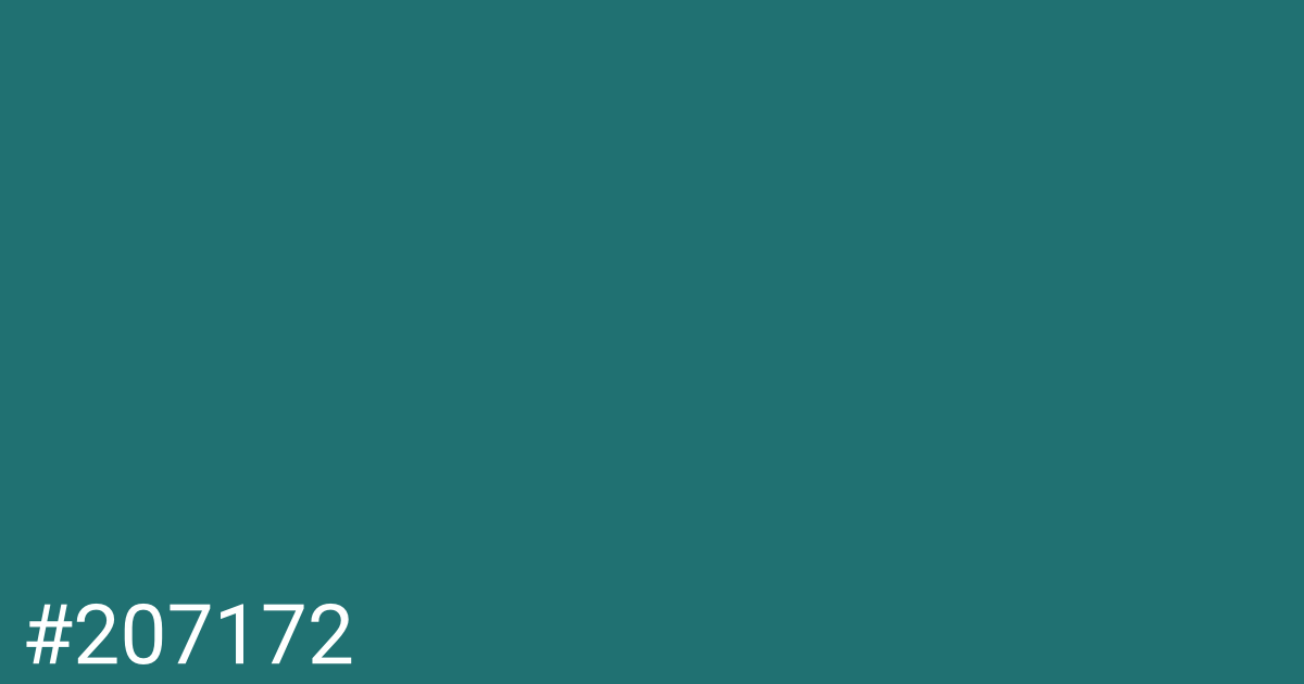 Hex color #207172 graphic