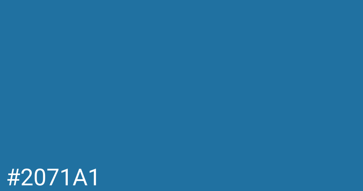 Hex color #2071a1 graphic