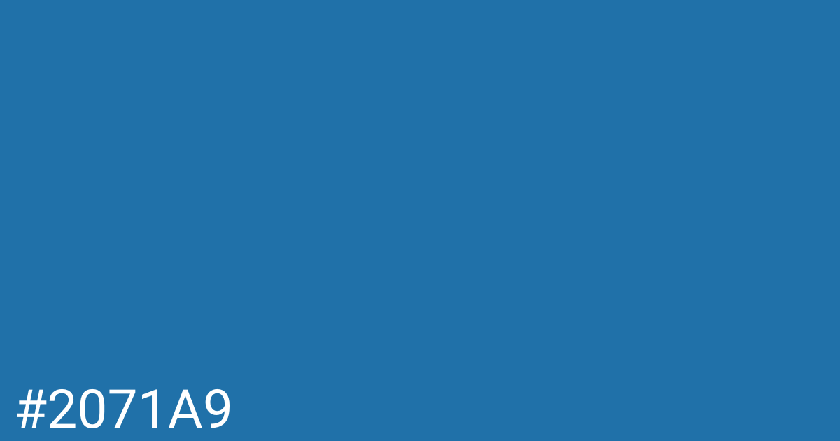 Hex color #2071a9 graphic