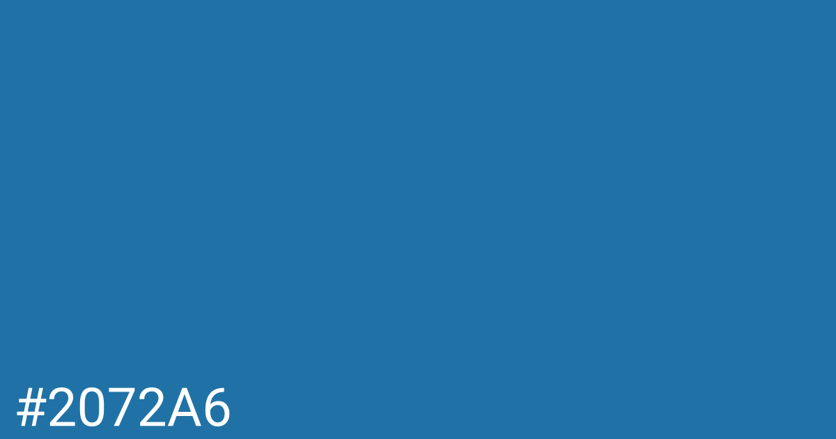 Hex color #2072a6 graphic