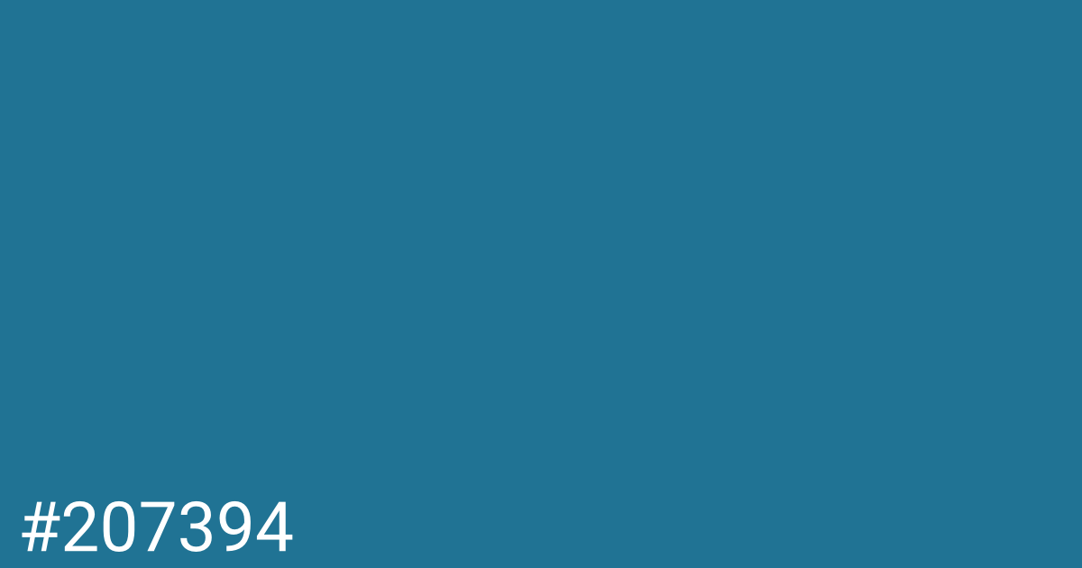 Hex color #207394 graphic