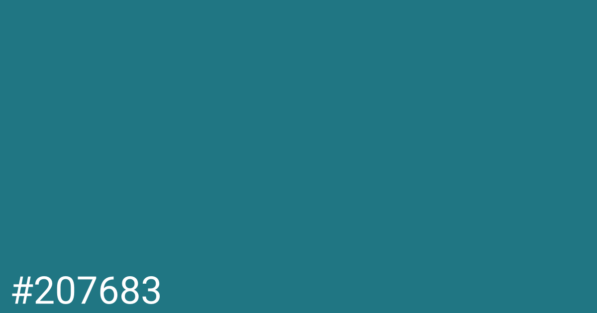 Hex color #207683 graphic