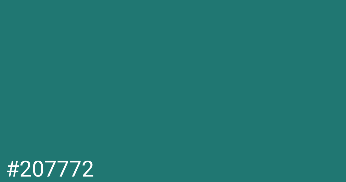 Hex color #207772 graphic