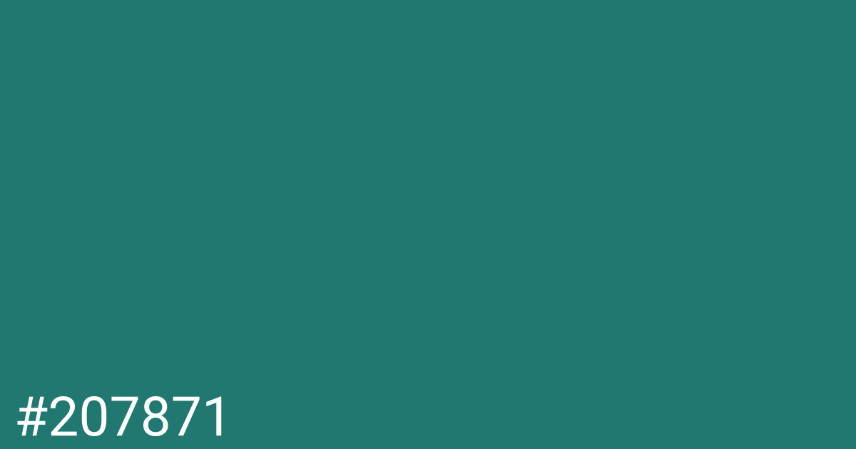 Hex color #207871 graphic