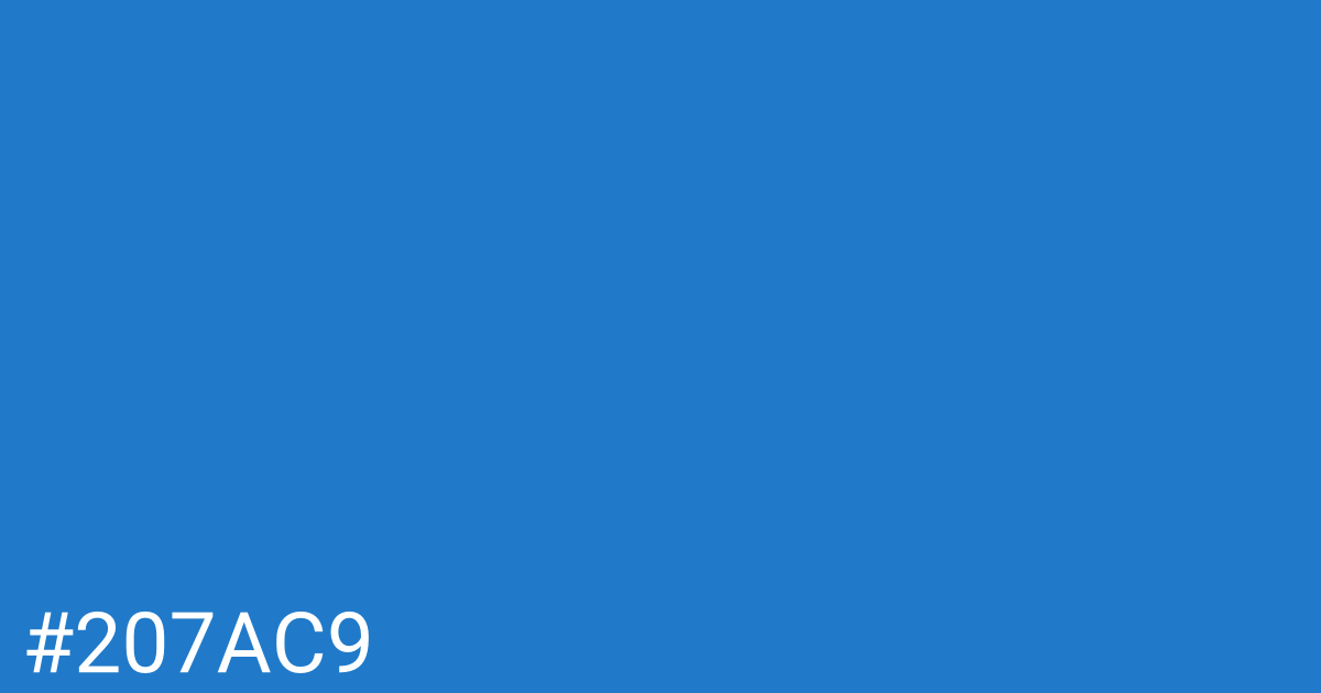 Hex color #207ac9 graphic