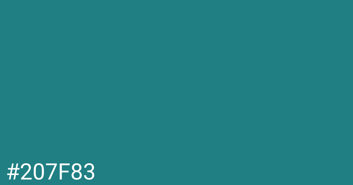 Hex color #207f83 graphic