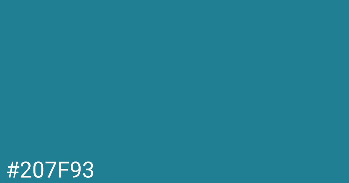 Hex color #207f93 graphic