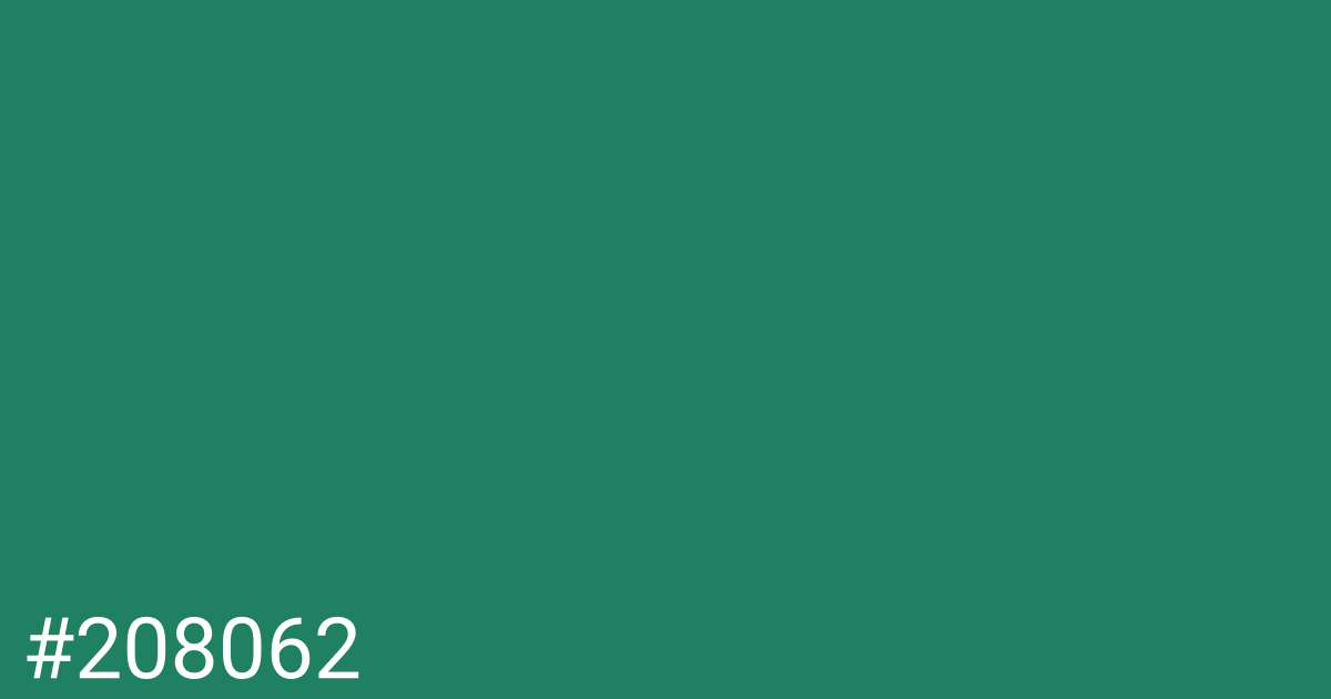 Hex color #208062 graphic