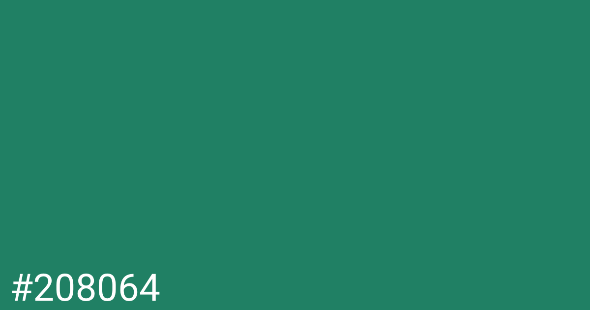 Hex color #208064 graphic