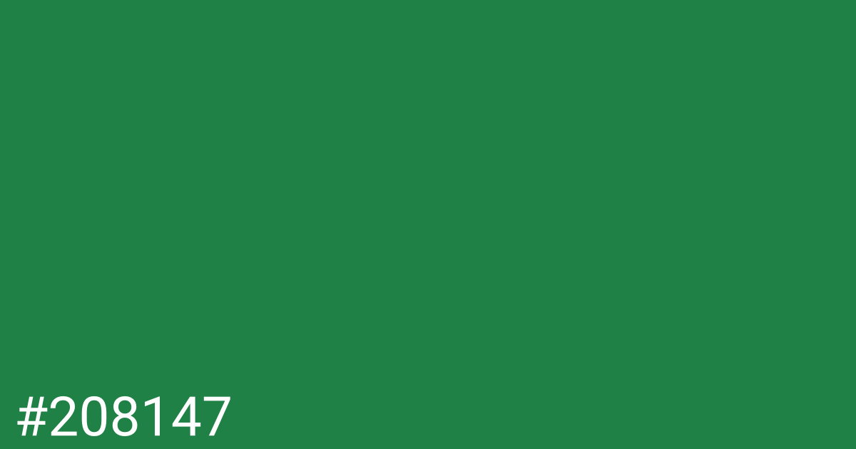 Hex color #208147 graphic