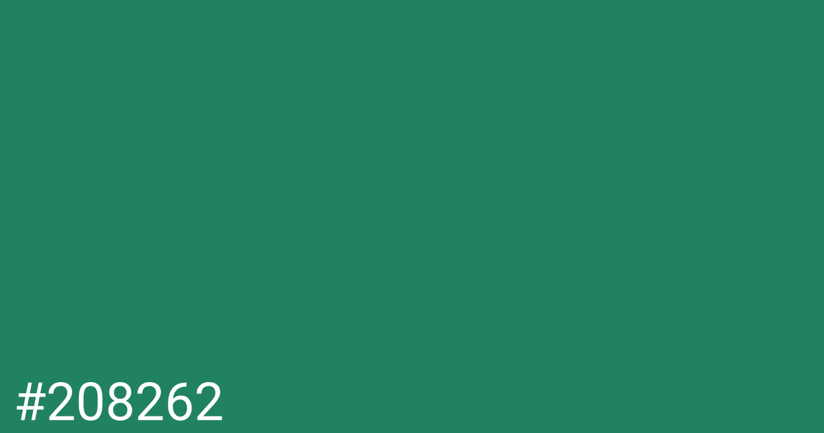 Hex color #208262 graphic