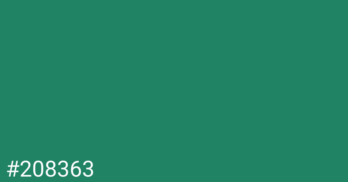 Hex color #208363 graphic