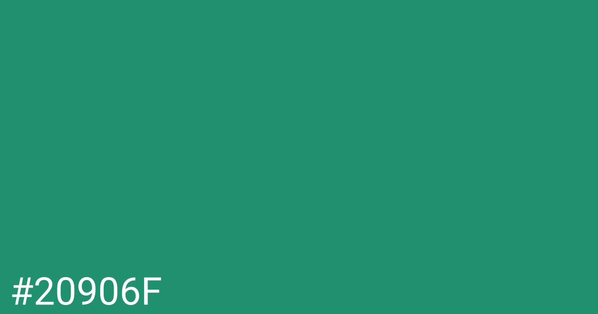 Hex color #20906f graphic