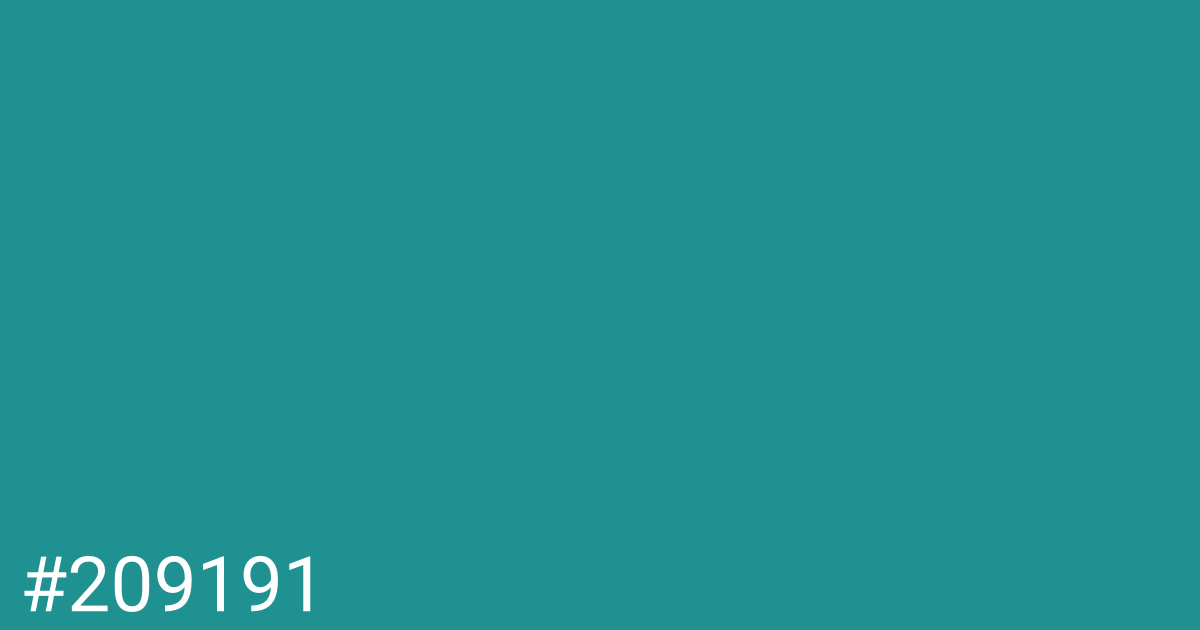 Hex color #209191 graphic