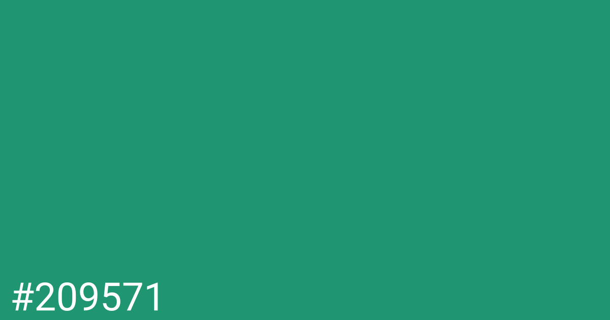 Hex color #209571 graphic