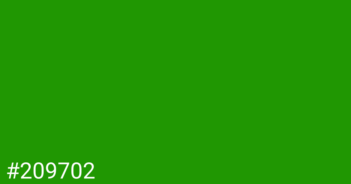 Hex color #209702 graphic