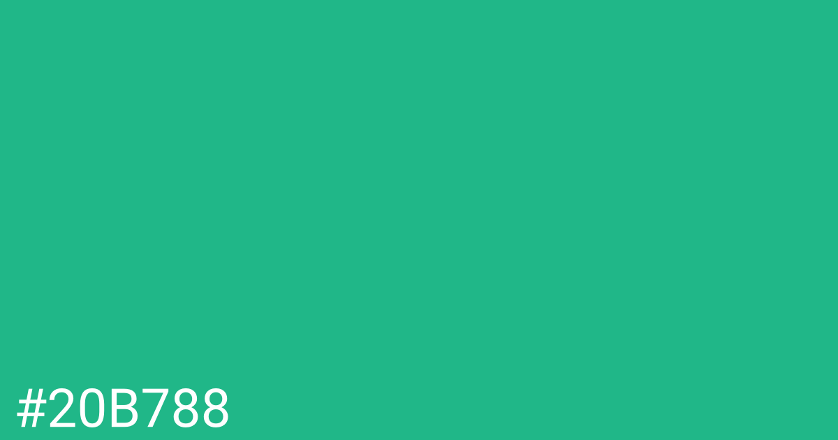 Hex color #20b788 graphic