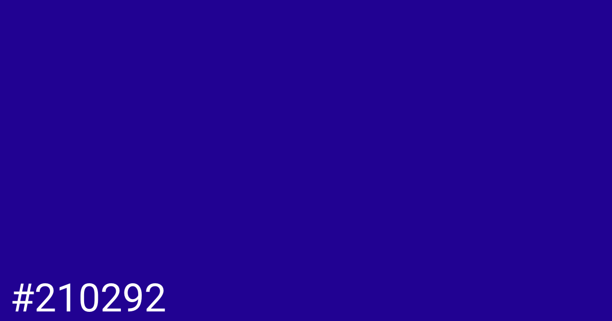 Hex color #210292 graphic