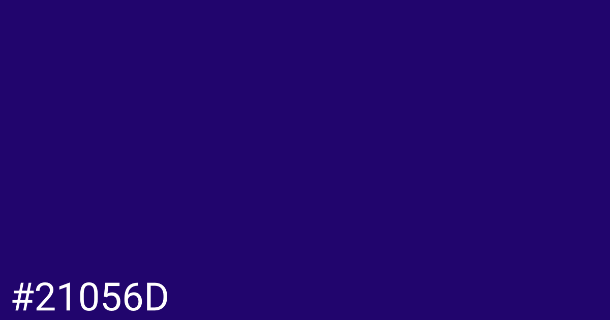 Hex color #21056d graphic