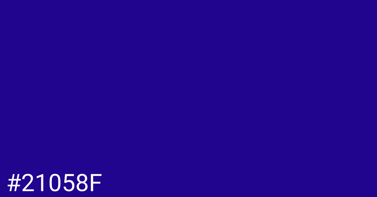 Hex color #21058f graphic