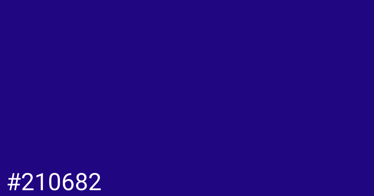 Hex color #210682 graphic